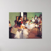 Toile Classe de danse par Edgar Degas (Recto)