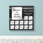 Toile Classe de garde-photo K-12 2018 (Insitu (Plancher de Bois))