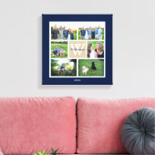 Toile Classic Custom Monogramme Famille Photo Collage (Insitu(Salon))