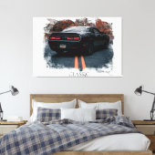 Toile *~* Classic Muscle Car Antique Vieux (Insitu(Chambre))