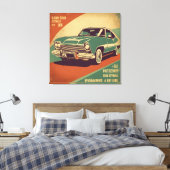 Toile Classic rétro poster de voiture vintage (Insitu(Chambre))