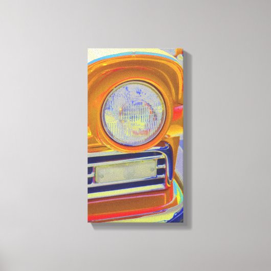 Toile Classic voiture phare pop art (Recto)