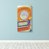 Toile Classic voiture phare pop art (Insitu (Plancher de Bois))