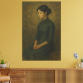 Toile Classical Portrait of a Lady | Fine Art Oil Painti (Insitu(Salon))