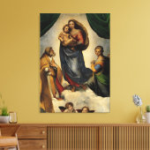 Toile Classique de Raphael "Vierge Sixtine" (vers 1513) (Insitu(Salon))