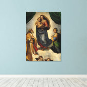 Toile Classique de Raphael "Vierge Sixtine" (vers 1513) (Insitu (Plancher de Bois))