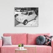 TOILE CLASSIQUE FIAT 500 VOITURE CLASSIQUE VINTAGE (Insitu(Salon))