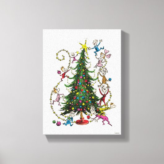 Toile Classique Le Grinch | Sapin de Noël (Recto)