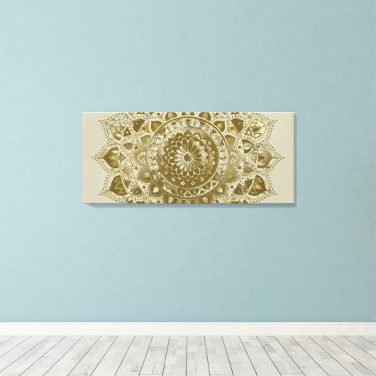 Toile Classique Mandala Inde Style 4 (Insitu (Plancher de Bois))