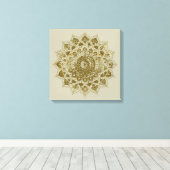 Toile Classique Mandala Inde Style 4 (Insitu (Plancher de Bois))