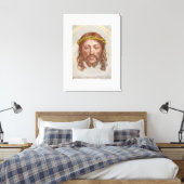 Toile Claude Mellan’s Face of Christ 1649 engraving (Insitu(Chambre))