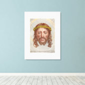 Toile Claude Mellan’s Face of Christ 1649 engraving (Insitu (Plancher de Bois))
