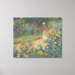 Toile Claude Monet 1895 Vintage dans le jardin