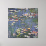 Toile Claude Monet 1916 Lys d'eau Vintages<br><div class="desc">Une belle impression de la série Water Lilies - celle-ci s'appelle | Lys d'eau | huile sur toile peinte en 1916 par le peintre impressionniste Claude Monet (1840-1926). En 1899, Monet commença à peindre les nénuphars, une série d'environ 250 peintures à l'huile, de sa maison de Giverny où il créa...</div>