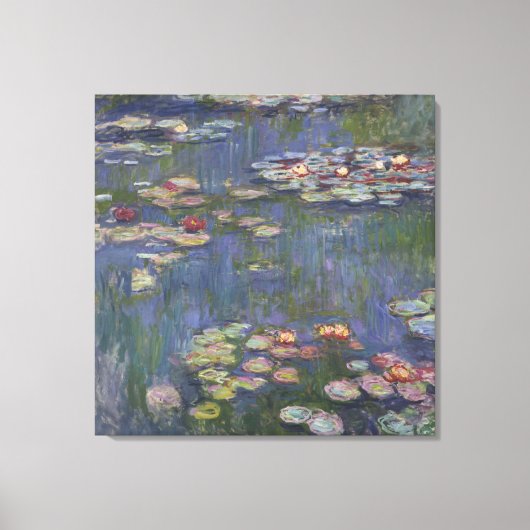 Toile Claude Monet 1916 Lys d'eau Vintages (Recto)
