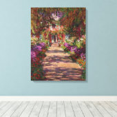 Toile Claude Monet | A Pathway in Monet's Garden (Insitu (Plancher de Bois))