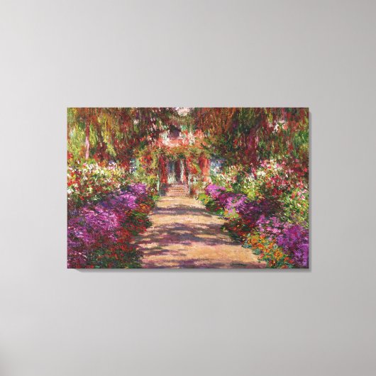Toile Claude Monet | A Pathway in Monet's Garden (Recto)