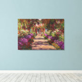 Toile Claude Monet | A Pathway in Monet's Garden (Insitu (Plancher de Bois))