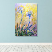 Toile Claude Monet - Agapanthus (Insitu (Plancher de Bois))