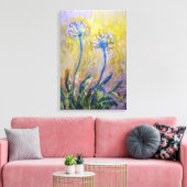 Toile Claude Monet - Agapanthus (Insitu(Salon))