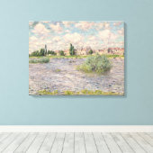Toile Claude Monet | at Lavacourt (Insitu (Plancher de Bois))