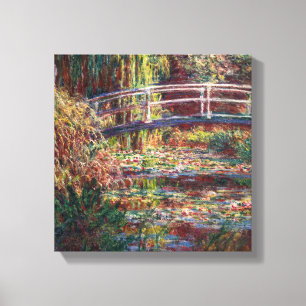 Toile Claude Monet - Bassin aux Nymphéas, Harmonie Rose