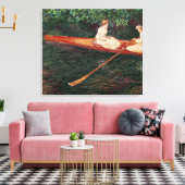 Toile Claude Monet | Bateau sur la rivière Epte (Insitu(Salon))