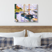 Toile Claude Monet - Bateaux à voile sur la Seine (Insitu(Chambre))