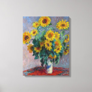 Toile Claude Monet Bouquet de tournesols