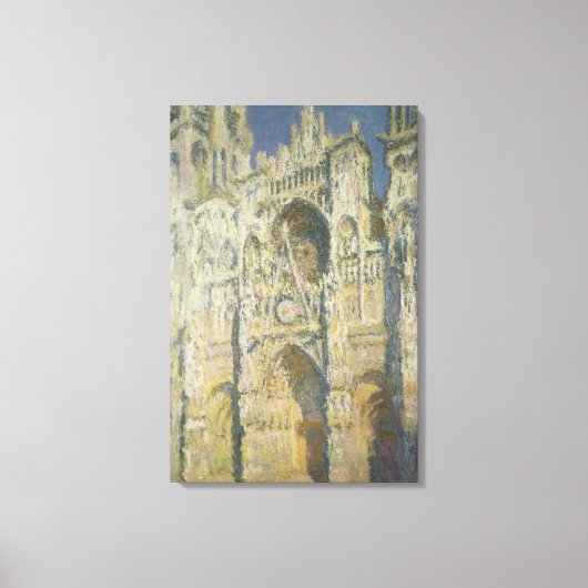 Toile Claude Monet | Cathédrale de Rouen en plein soleil (Recto)