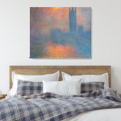 Toile Claude Monet - Chambres du Parlement Londres (Insitu(Chambre))