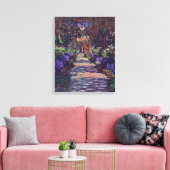 Toile Claude Monet - chemin de jardin (Insitu(Salon))