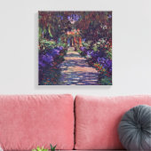 Toile Claude Monet - chemin de jardin (Insitu(Salon))