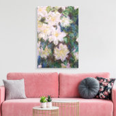 Toile Claude Monet - Clématite Blanche Faux (Insitu(Salon))