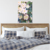 Toile Claude Monet - Clématite Blanche Faux (Insitu(Chambre))
