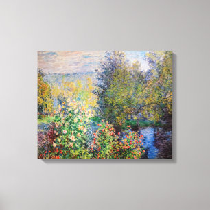 Toile Claude Monet - Coin du jardin à Montgeron