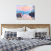 Toile Claude Monet - Coucher De Soleil Sur La Seine À La (Insitu(Chambre))