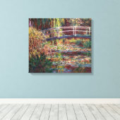 Toile Claude Monet - Eau Lily étang, Harmonie rose (Insitu (Plancher de Bois))