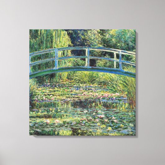 Toile Claude Monet - Etang Lily et Pont Japonais (Recto)