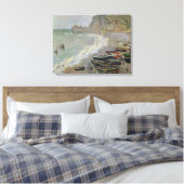 Toile Claude Monet | Etretat, plage et Porte d'Amont (Insitu(Chambre))