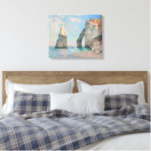 Toile Claude Monet - Falaises à Etretat (Insitu(Chambre))