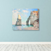 Toile Claude Monet - Falaises à Etretat (Insitu (Plancher de Bois))