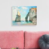Toile Claude Monet - Falaises Étretat (Insitu(Salon))
