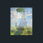 Toile Claude Monet : Femme avec Parasol Madame Monet 187<br><div class="desc">Magnifiquement paisible peinture du populaire Monet peut pendre dans votre maison aujourd'hui! I Claude Monet (14 novembre 1840 - 5 décembre 1926) était un peintre français, un fondateur de la peinture impressionniste française et le praticien le plus cohérent et le plus prolifique de la philosophie du mouvement d'exprimer ses perceptions...</div>