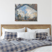 Toile Claude Monet - Gare Saint-Lazare Vue extérieure (Insitu(Chambre))