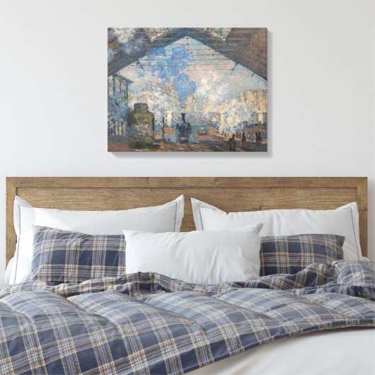 Toile Claude Monet - Gare Saint-Lazare Vue extérieure (Insitu(Chambre))