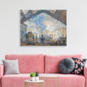 Toile Claude Monet - Gare Saint-Lazare Vue extérieure (Insitu(Salon))