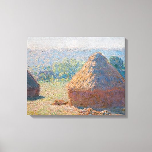 Toile Claude Monet - Haystacks, fin de l'été (Recto)