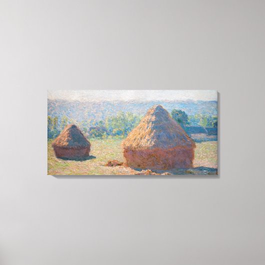 Toile Claude Monet - Haystacks, fin de l'été (Recto)