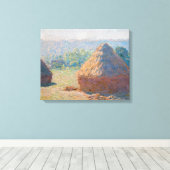 Toile Claude Monet - Haystacks, fin de l'été (Insitu (Plancher de Bois))